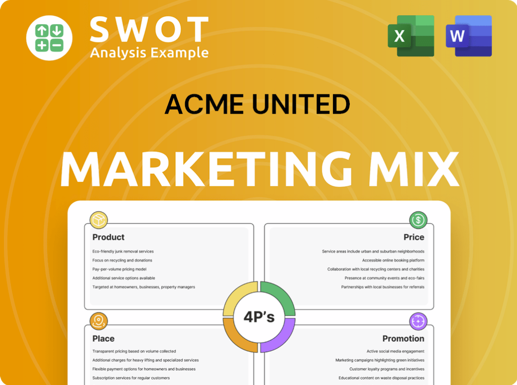 Acme United Marketing Mix