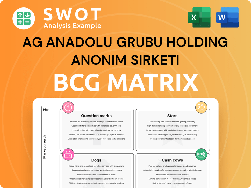 Ag Anadolu Grubu Holding Anonim Sirketi Boston Consulting Group Matrix