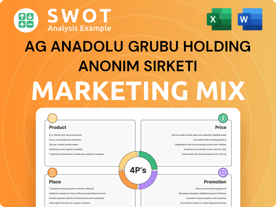 Ag Anadolu Grubu Holding Anonim Sirketi Marketing Mix