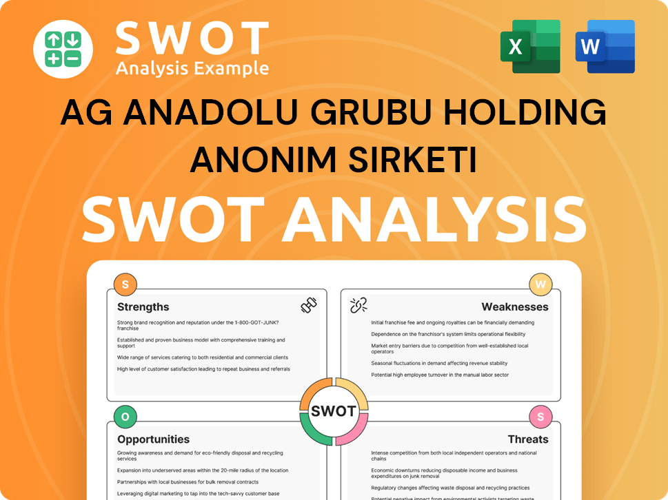 Ag Anadolu Grubu Holding Anonim Sirketi SWOT Analysis