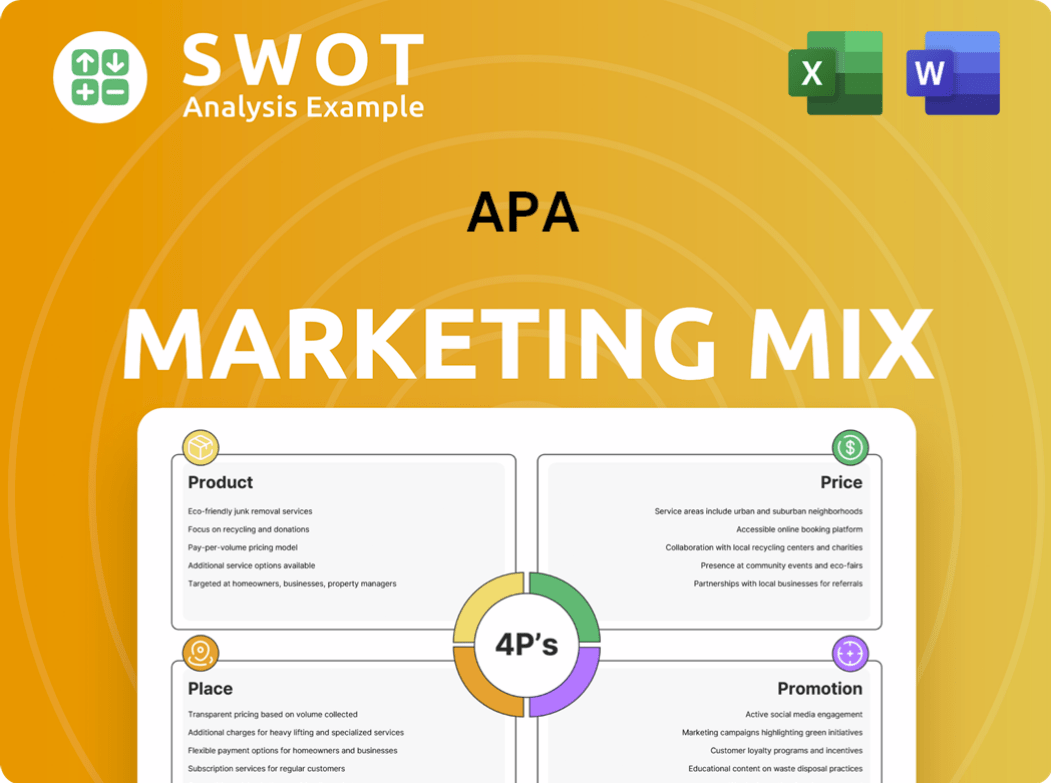 APA Marketing Mix
