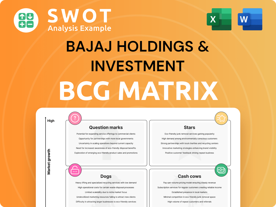 Bajaj Holdings & Investment Boston Consulting Group Matrix