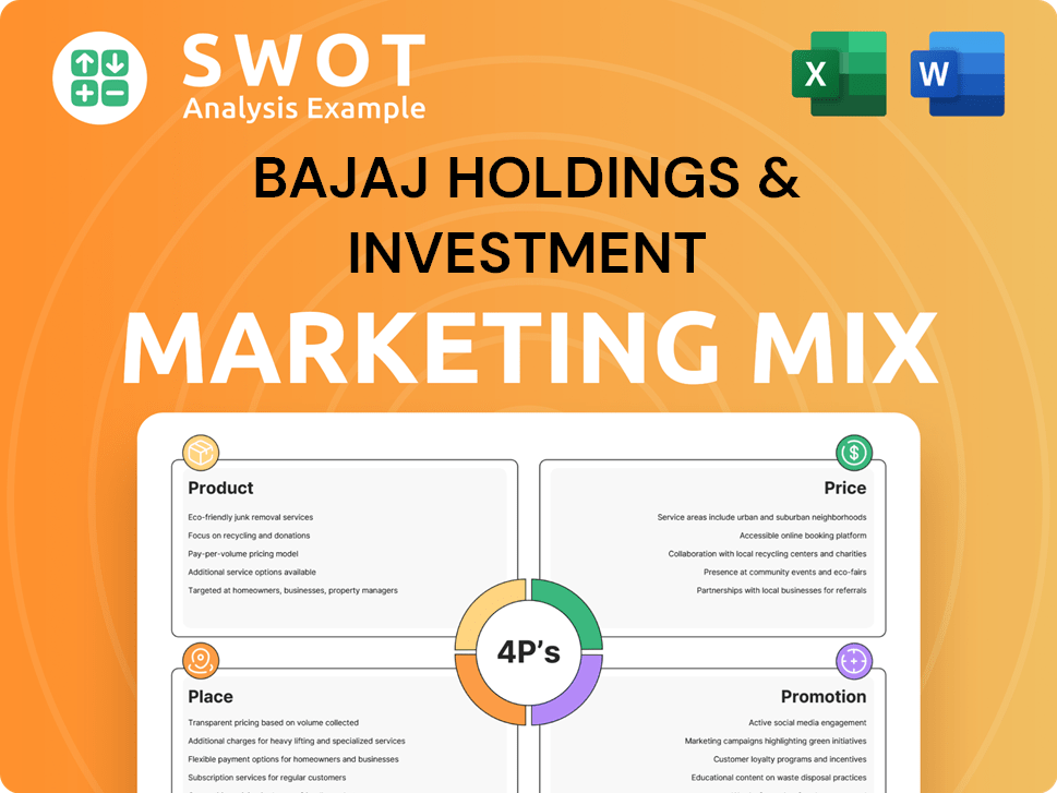 Bajaj Holdings & Investment Marketing Mix
