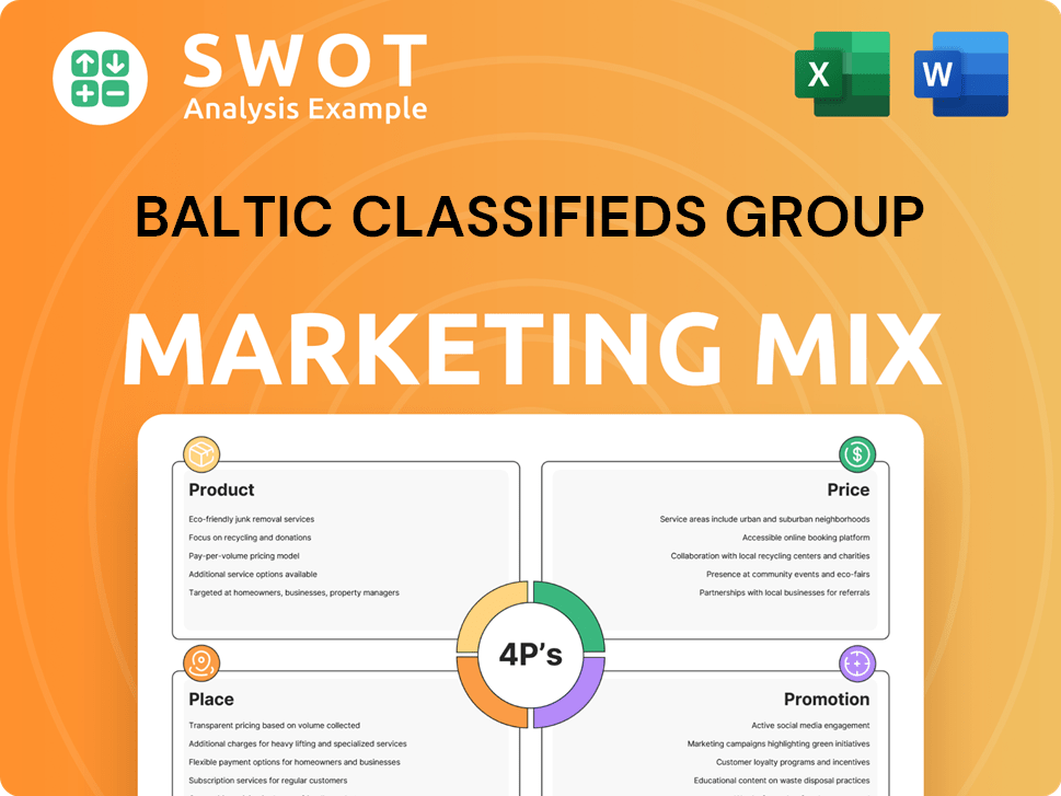 Baltic Classifieds Group Marketing Mix