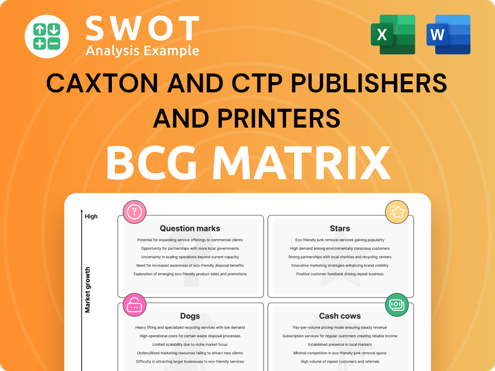 Caxton and CTP Publishers and Printers Boston Consulting Group Matrix
