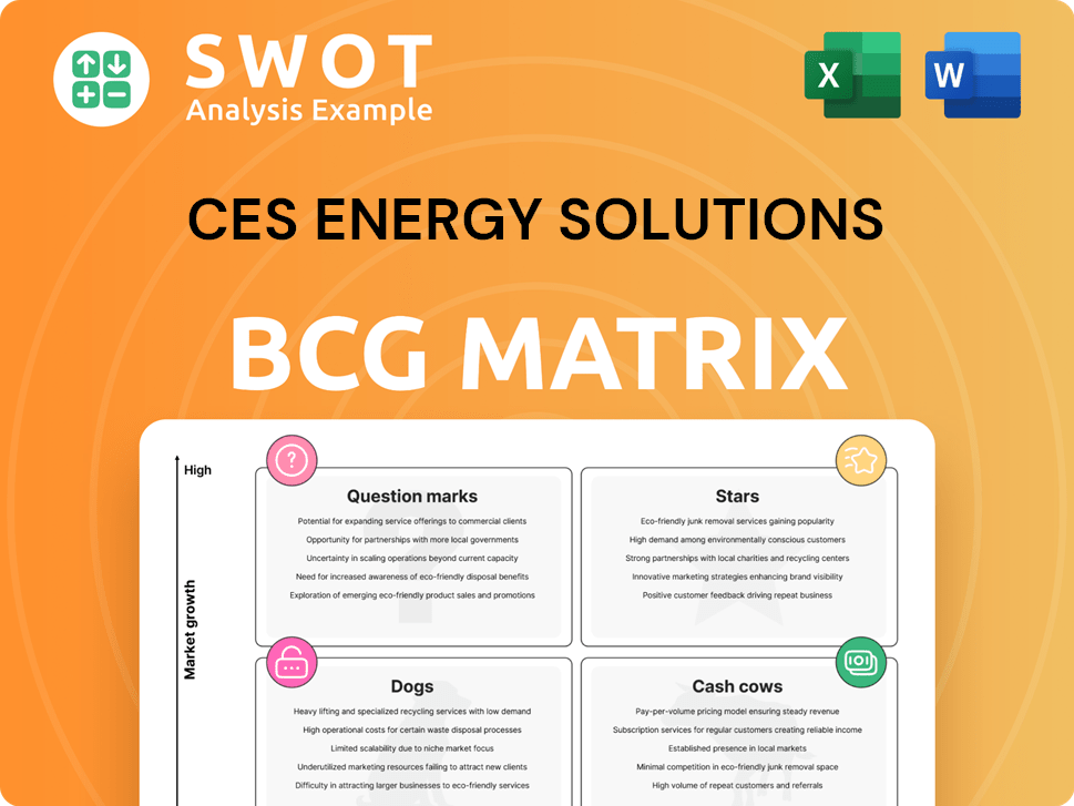 CES Energy Solutions Boston Consulting Group Matrix