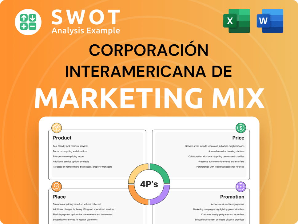 Corporación Interamericana de Entretenimiento Marketing Mix