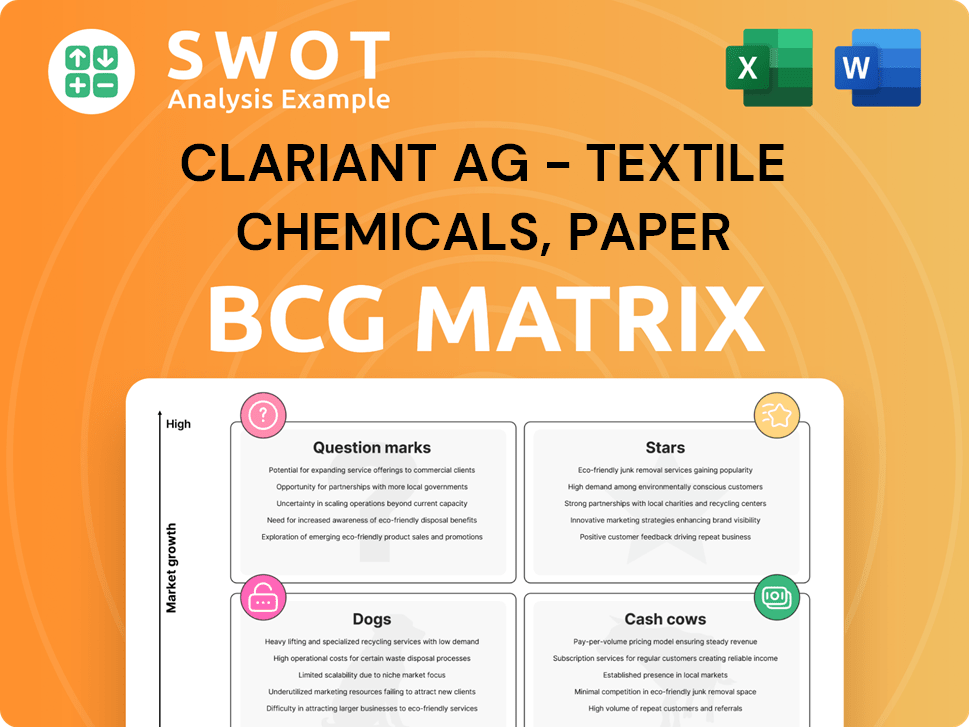 Clariant AG - Textile Chemicals, Paper Specialties, and Emulsions Businesses Boston Consulting Group Matrix