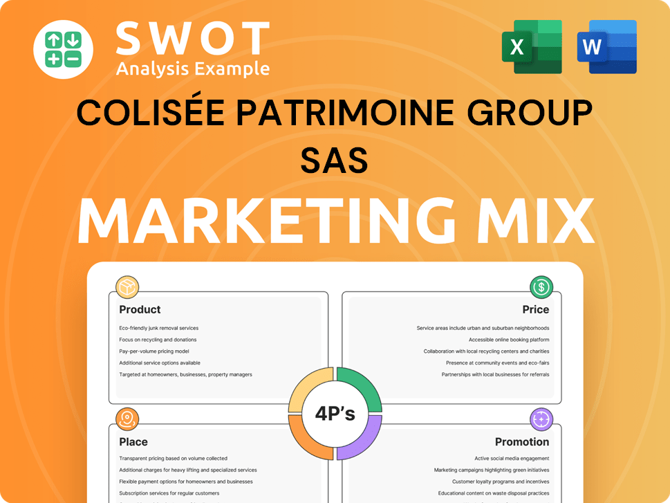 Colisée Patrimoine Group SAS Marketing Mix