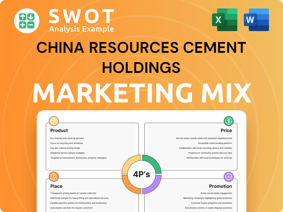China Resources Cement Holdings Marketing Mix