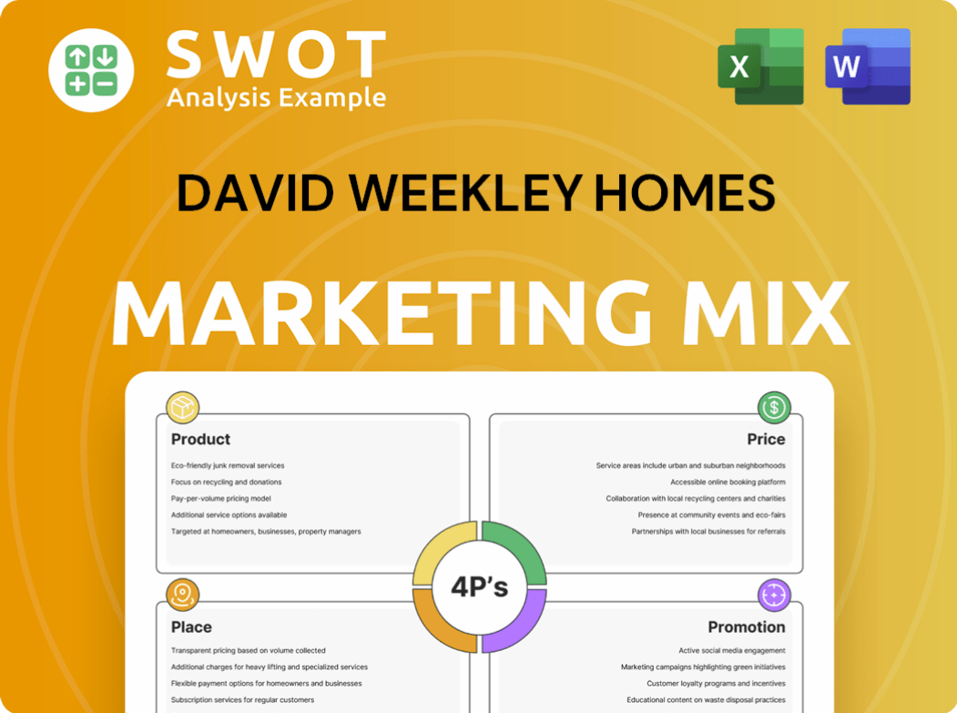 David Weekley Homes Marketing Mix