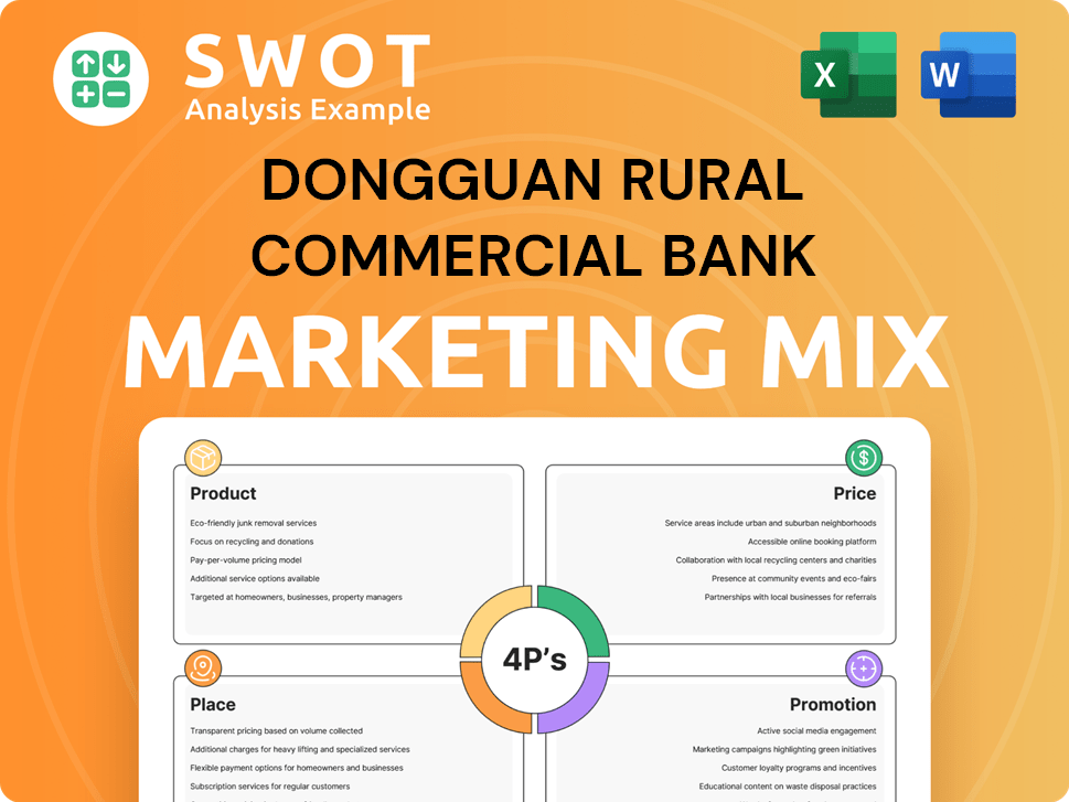 Dongguan Rural Commercial Bank Marketing Mix