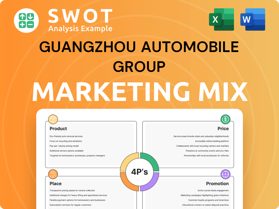 Guangzhou Automobile Group Marketing Mix