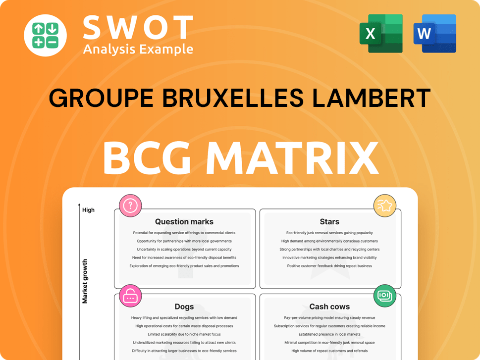 Groupe Bruxelles Lambert Boston Consulting Group Matrix