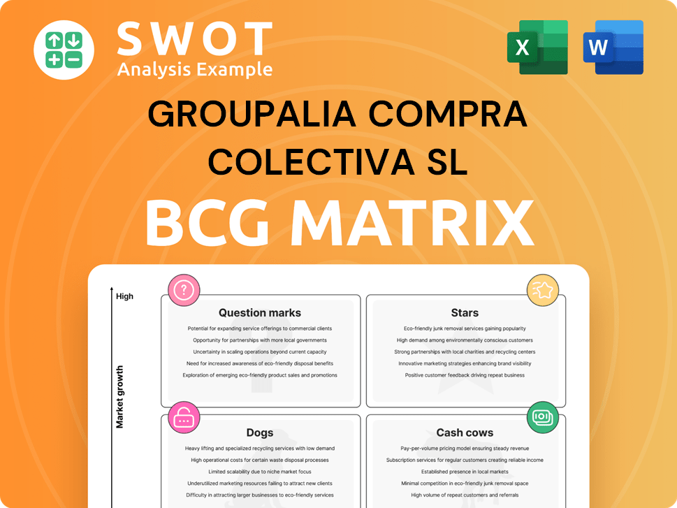 Groupalia Compra Colectiva SL Boston Consulting Group Matrix