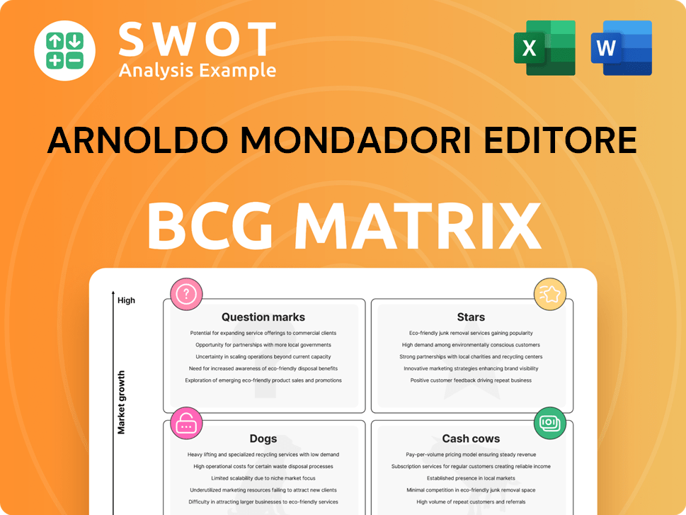 Arnoldo Mondadori Editore Boston Consulting Group Matrix