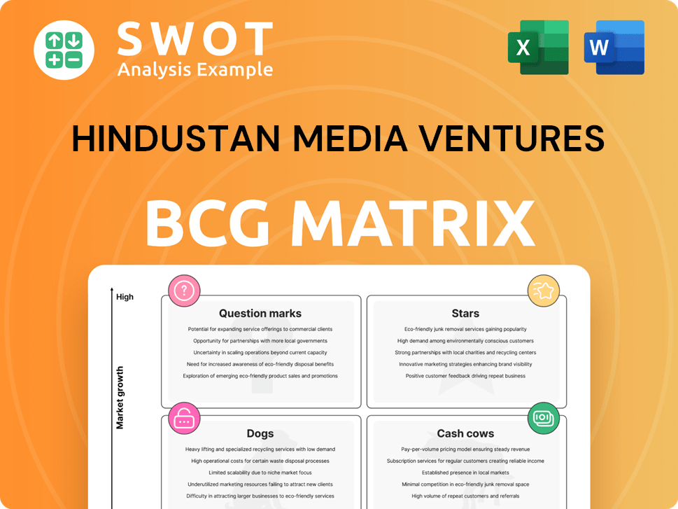 Hindustan Media Ventures Boston Consulting Group Matrix