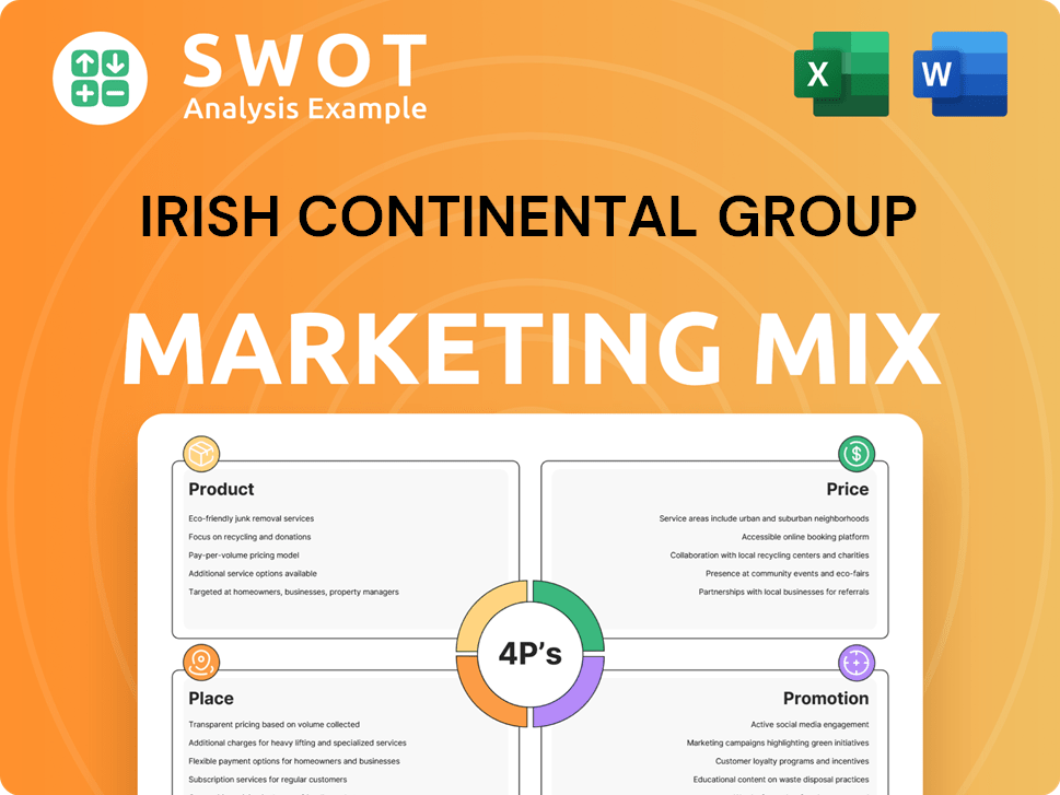 Irish Continental Group Marketing Mix