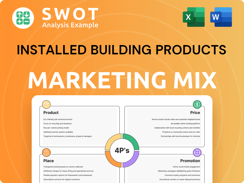 Installed Building Products Marketing Mix