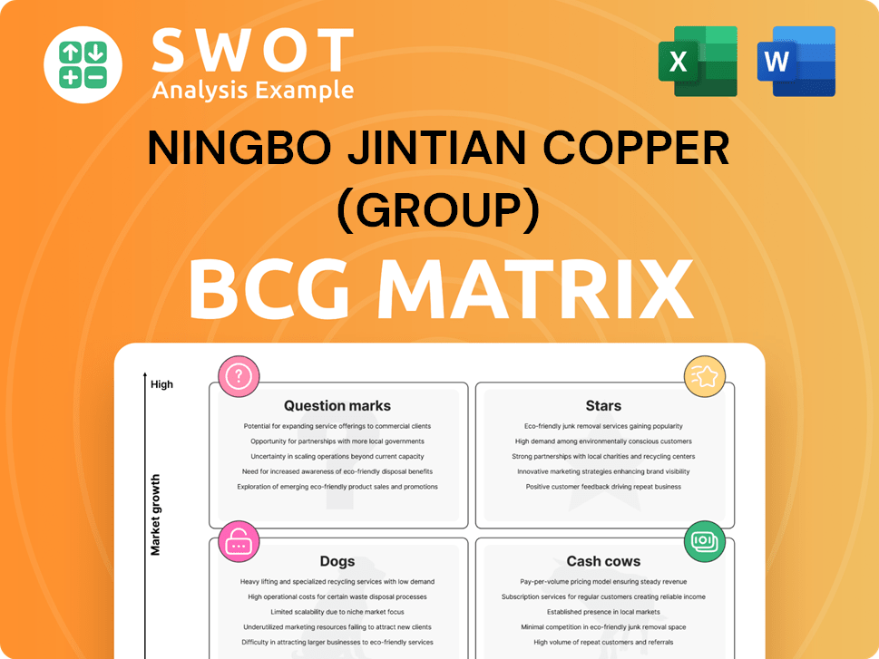 Ningbo Jintian Copper (Group) Boston Consulting Group Matrix