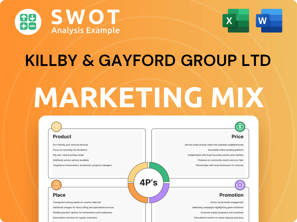 Killby & Gayford Group Ltd Marketing Mix