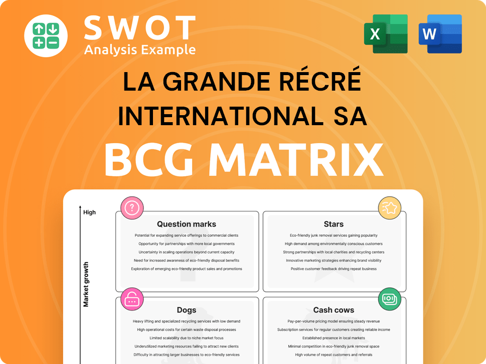 La Grande Récré International SA Boston Consulting Group Matrix