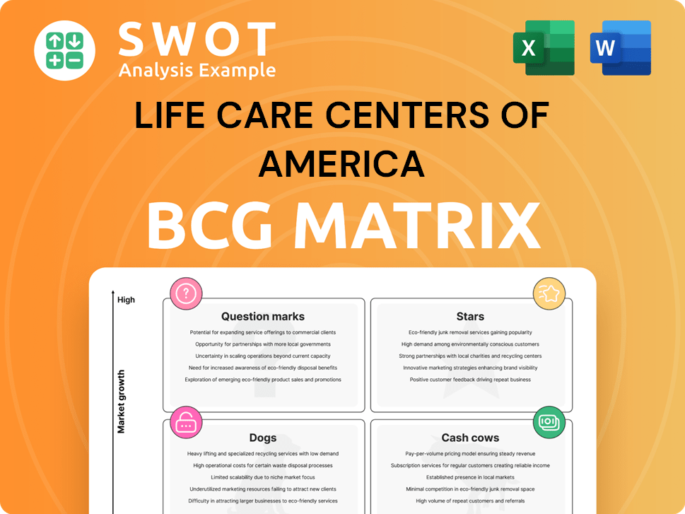 Life Care Centers of America Boston Consulting Group Matrix