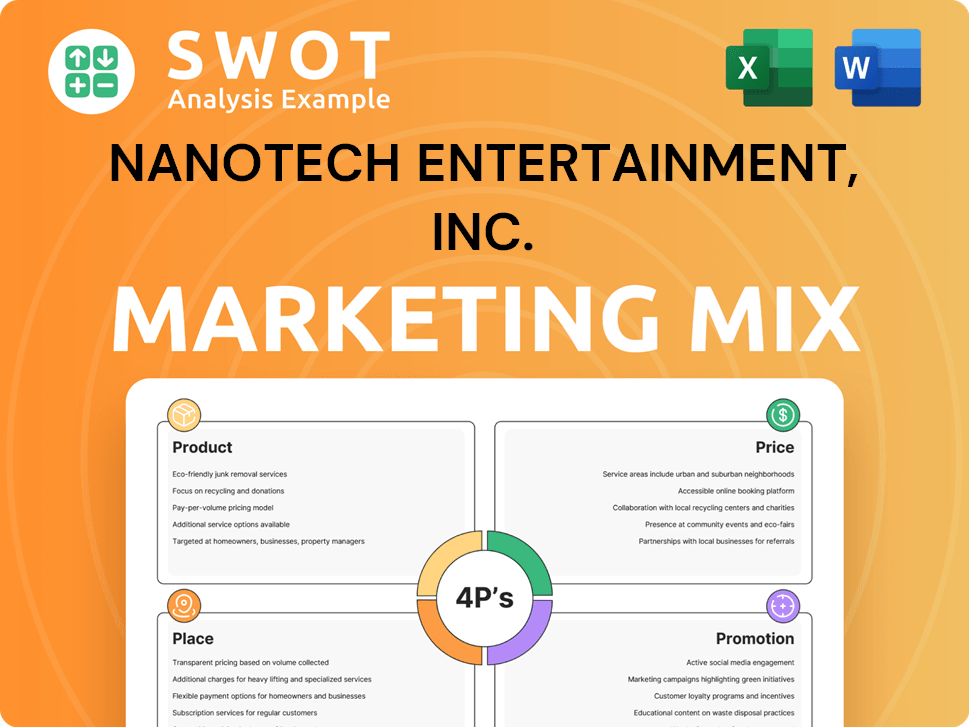 NanoTech Entertainment, Inc. Marketing Mix