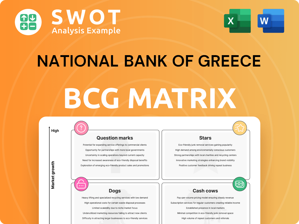 National Bank of Greece Boston Consulting Group Matrix