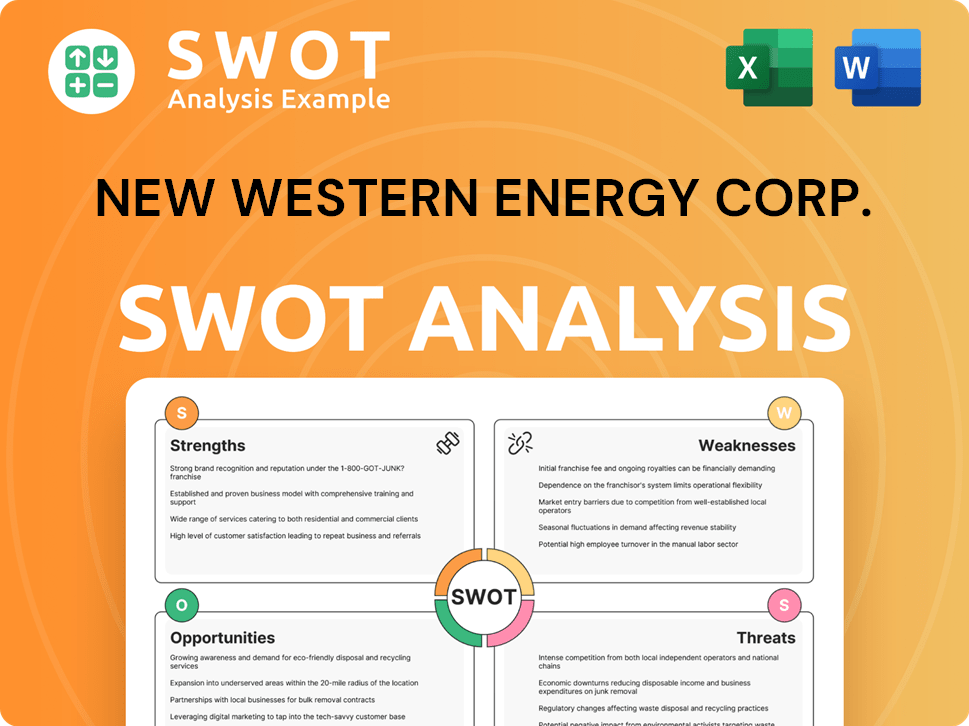 New Western Energy Corp. SWOT Analysis