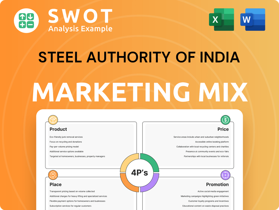 Steel Authority of India Marketing Mix