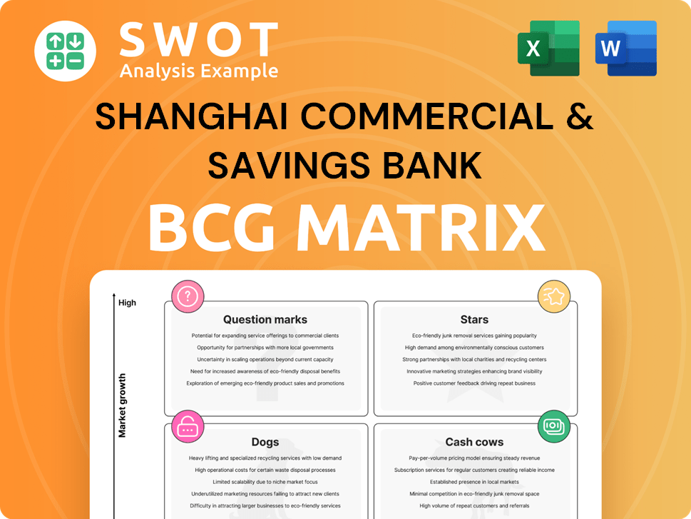 Shanghai Commercial & Savings Bank Boston Consulting Group Matrix