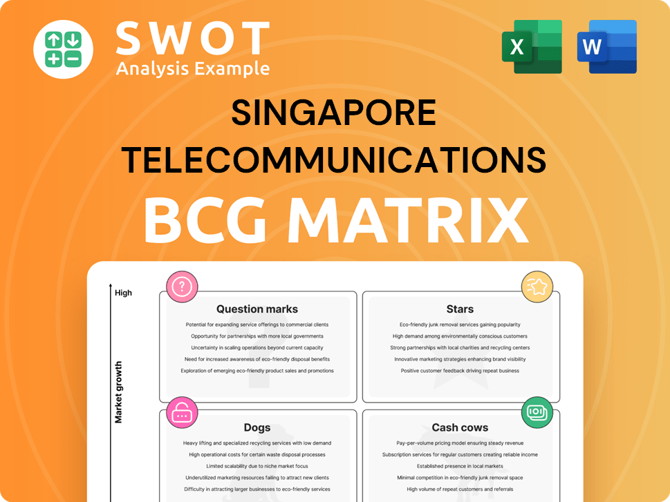 Singapore Telecommunications Boston Consulting Group Matrix