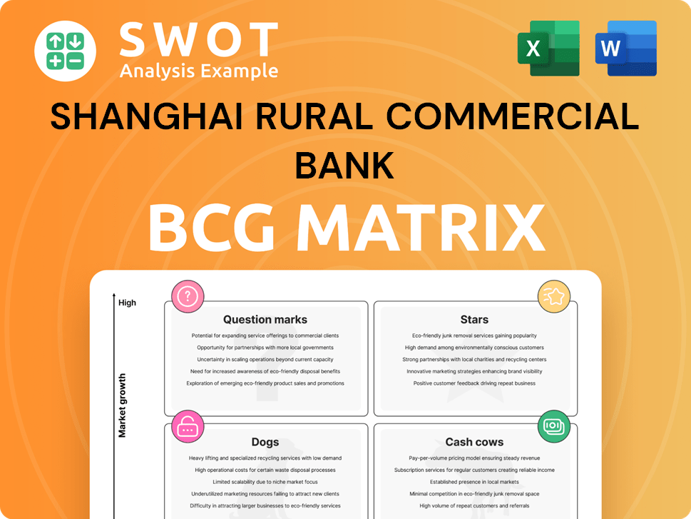 Shanghai Rural Commercial Bank Boston Consulting Group Matrix