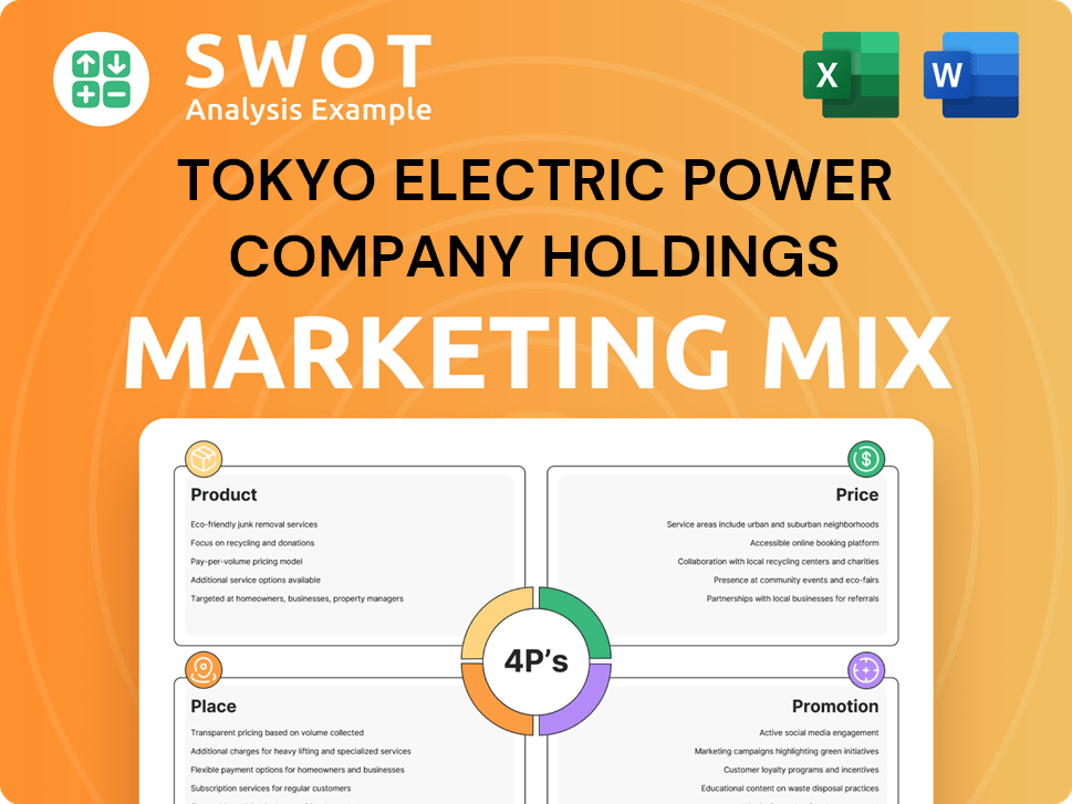 Tokyo Electric Power Company Holdings Marketing Mix