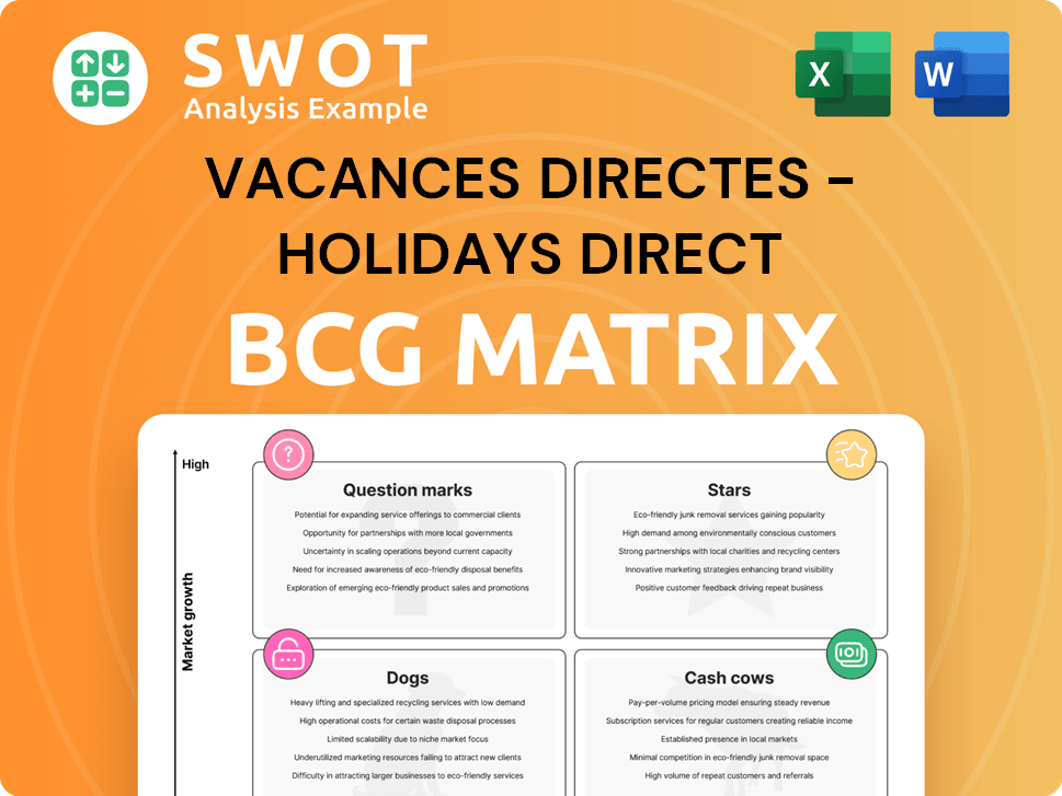 Vacances Directes - Holidays Direct Boston Consulting Group Matrix